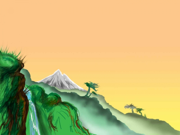 Creation of Chinese painting: Step 7